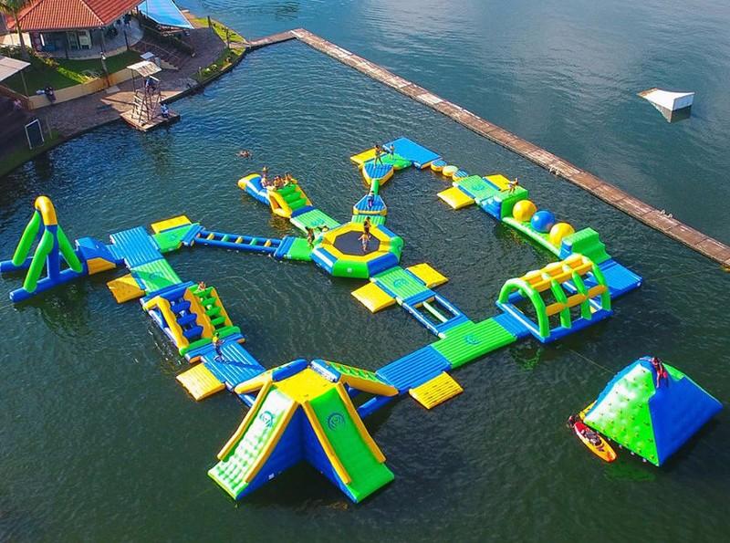 JOY inflatable floating water park inquire now for children