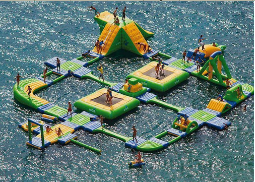 JOY inflatable trampoline water park factory for kids-1