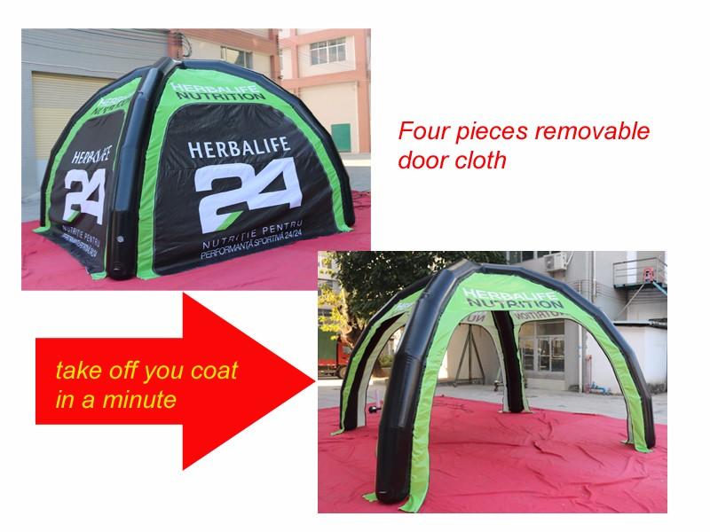 clean blow up tent design for child