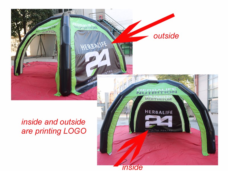 JOY inflatable logo spider tent design for kids-6