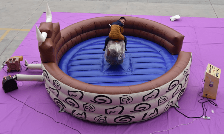 Best blow up mechanical bull factory for outdoor playground-13