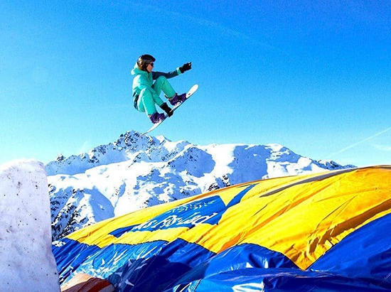 JOY inflatable inflatable stunt bag for skiing