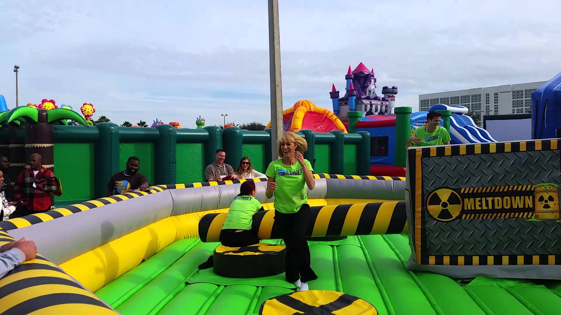 Latest wipeout bounce house suppliers for kids and adult-2