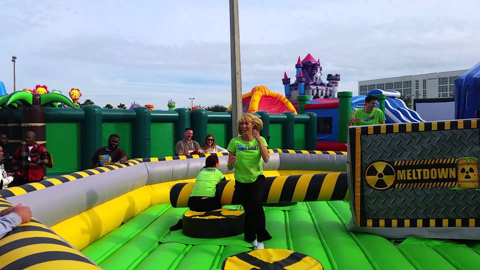Latest wipeout bounce house suppliers for kids and adult