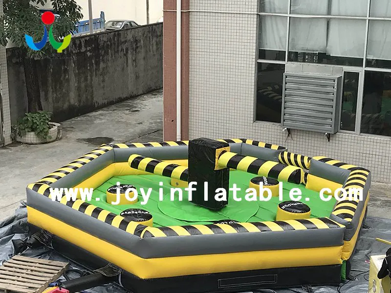 Inflatable Meltdown Mechanical Rotating Obstacles Game Video