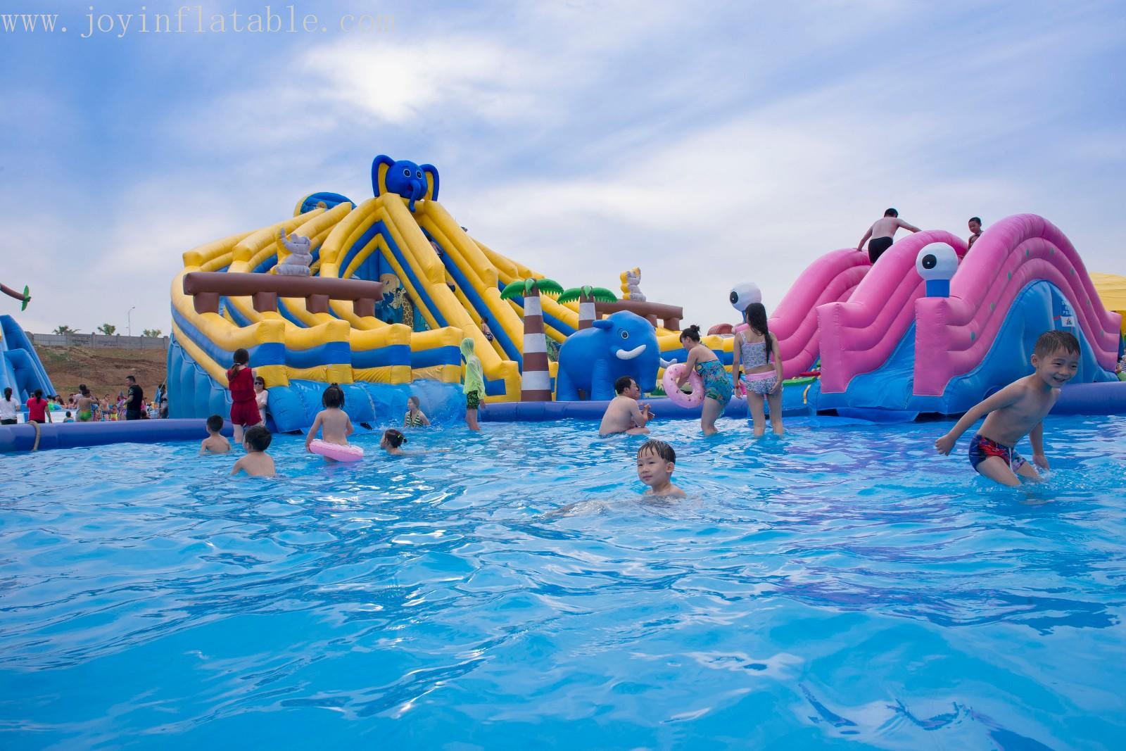 quality inflatable pool slide customized for kids-2
