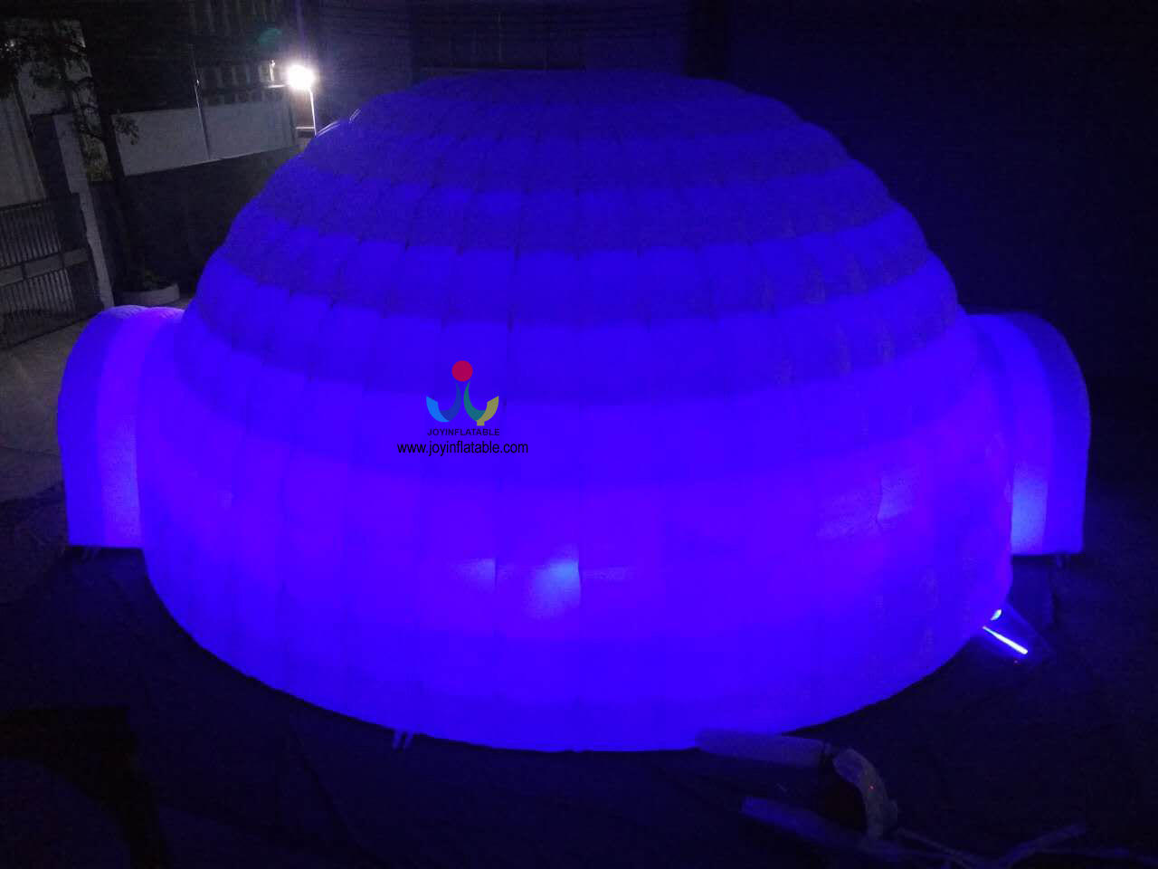 logo igloo led inflatable tent manufacturers JOY inflatable manufacture