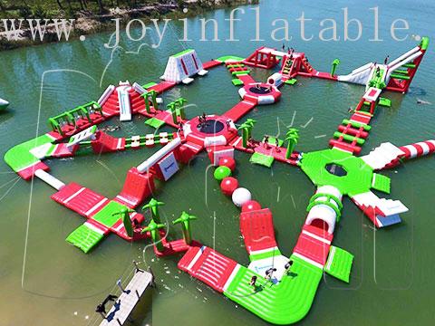 JOY inflatable park inflatable floating trampoline with good price for outdoor-4