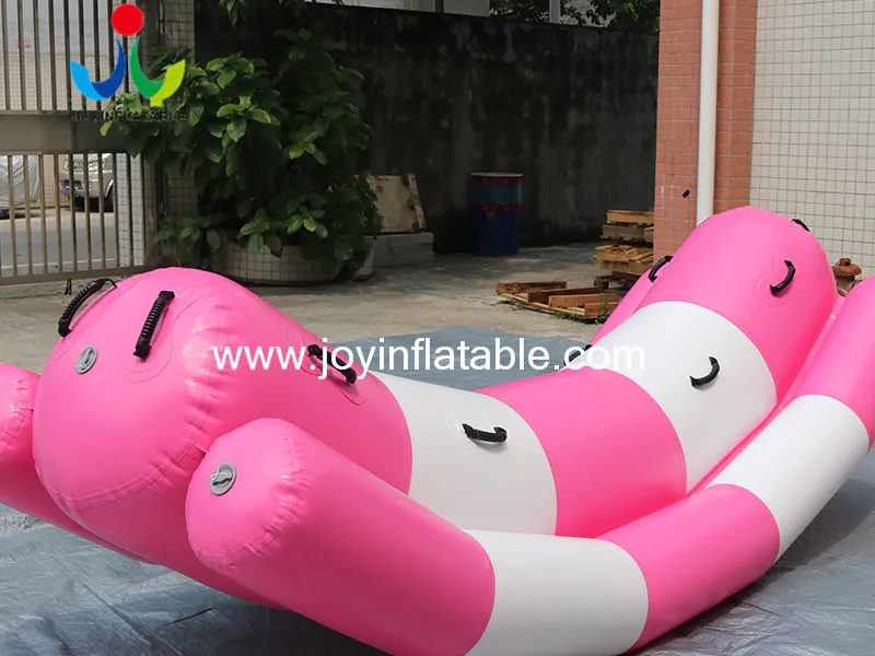 Fashion inflatable seesaw toys for water park video