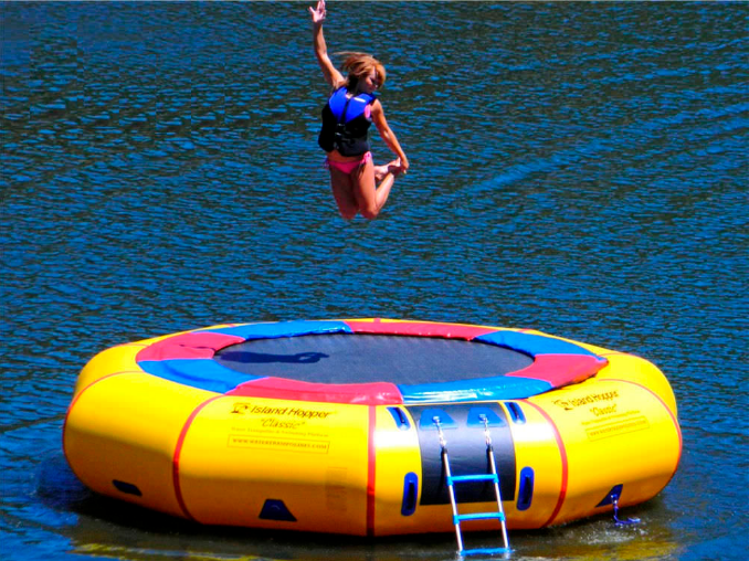 certified inflatable lake trampoline wholesale for child-3