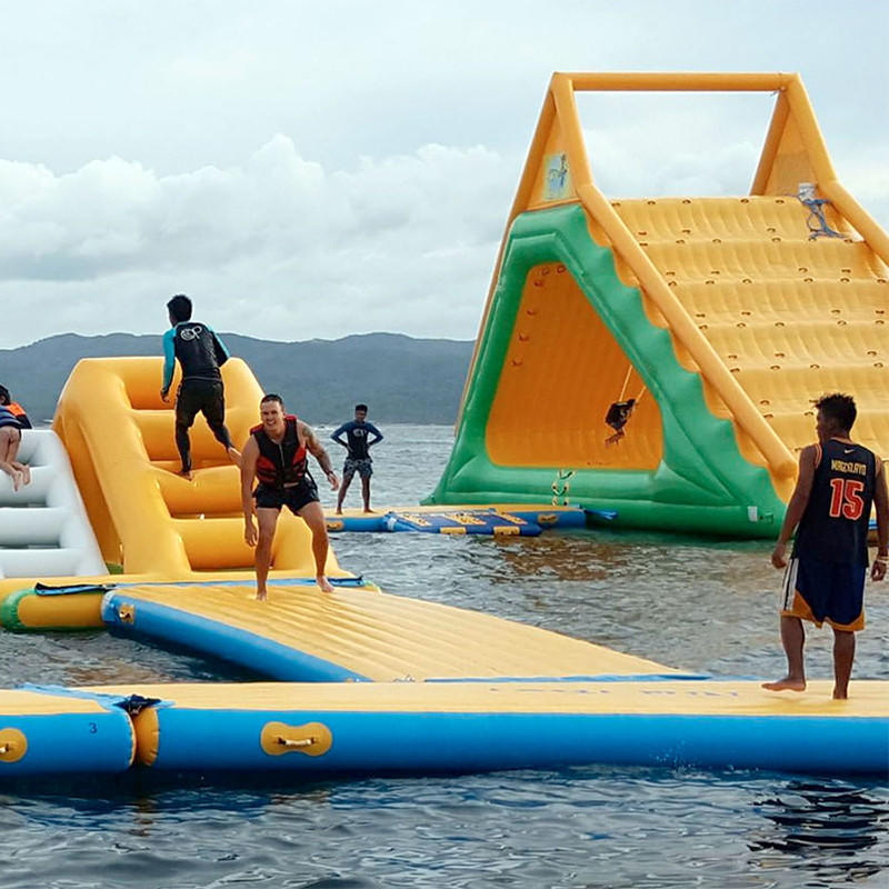 JOY inflatable inflatable lake trampoline factory price for children