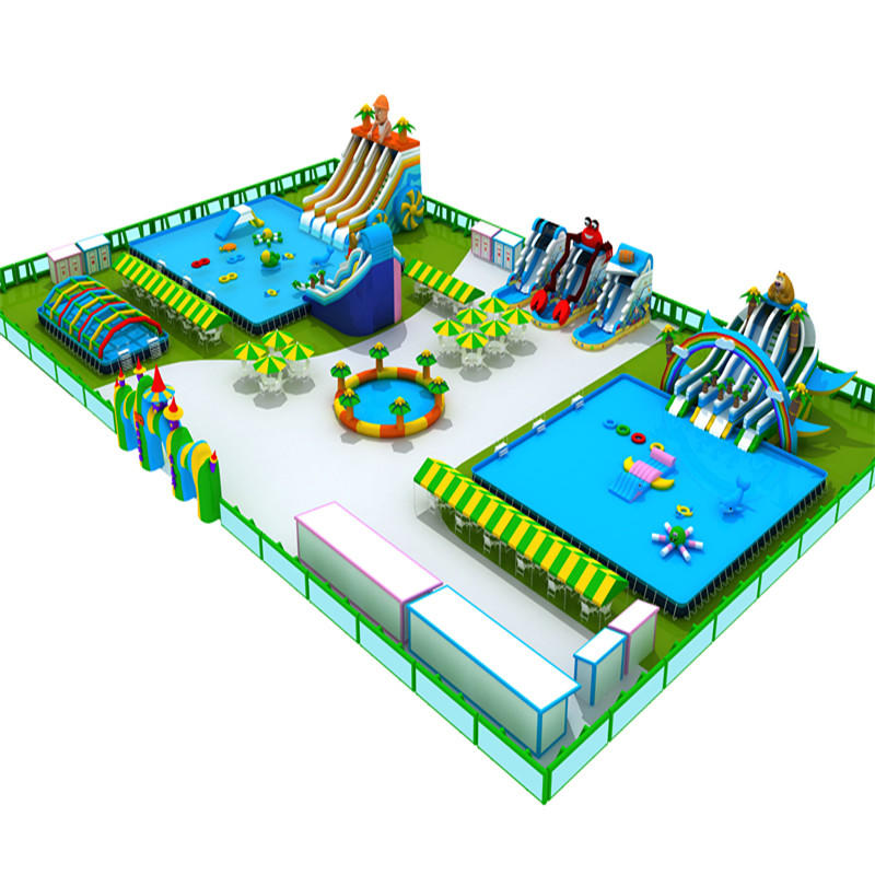 Playground Inflatable Water Park Inflatable Pool Park