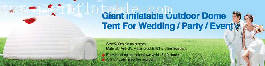 0.4mm PVC Tarpaulin Fireproof Big Inflatable Dome Mushroom Tent for Events-1