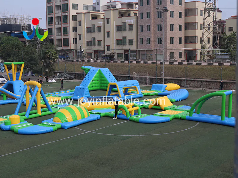 Inflatable Water Island For Outdoor Sea Water Sports Video