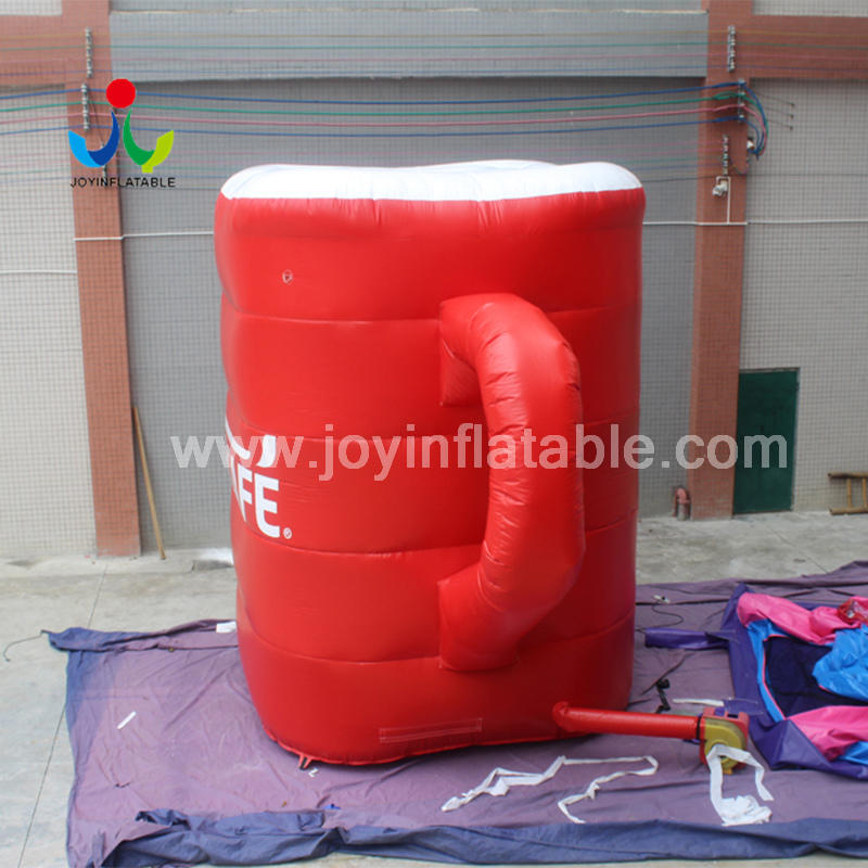 Printed logo Inflatable Bottle Coffee/Tea Cup For Outdoor Advertising Promotion