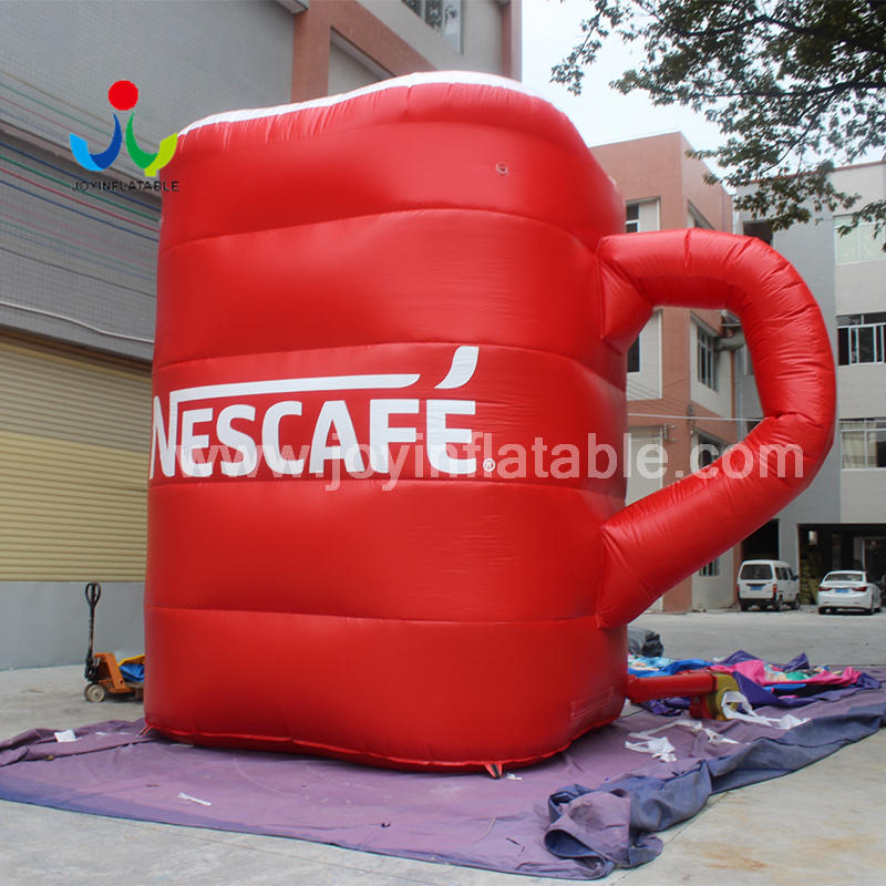 Printed logo Inflatable Bottle Coffee/Tea Cup For Outdoor Advertising Promotion