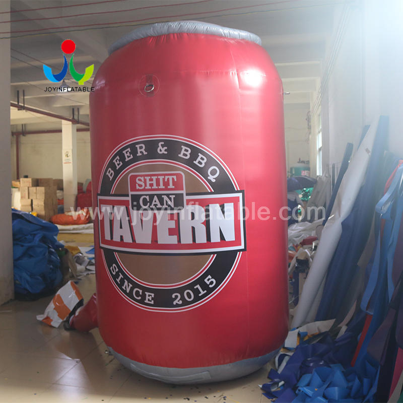 2.5M High Full Digital Inflatable Beer Bottle Pop Can for Outdoors Advertising