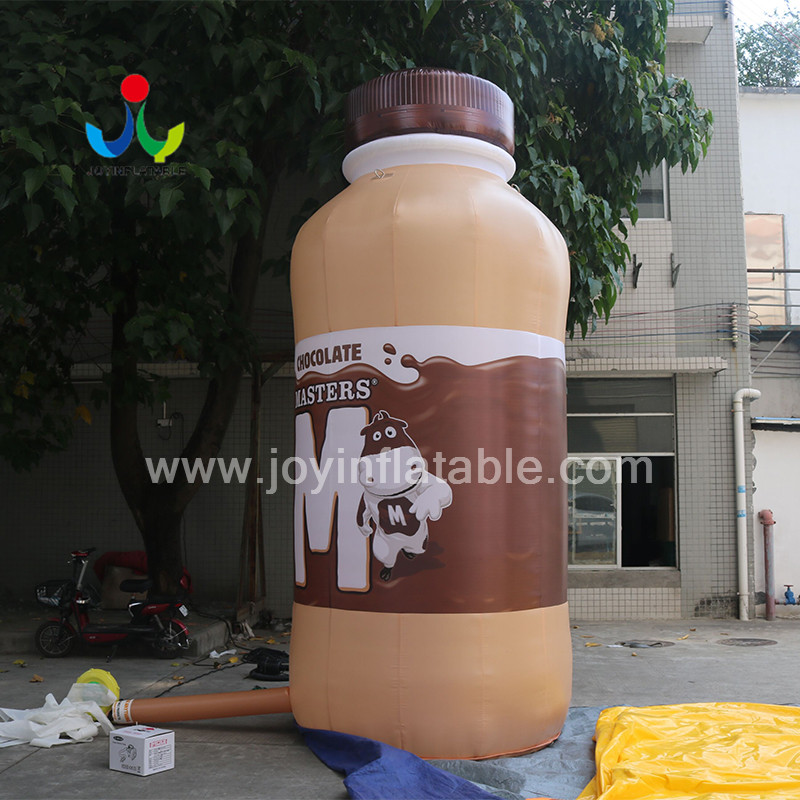 Grande bouteille de lait gonflable géante pour la publicité du café blanc
