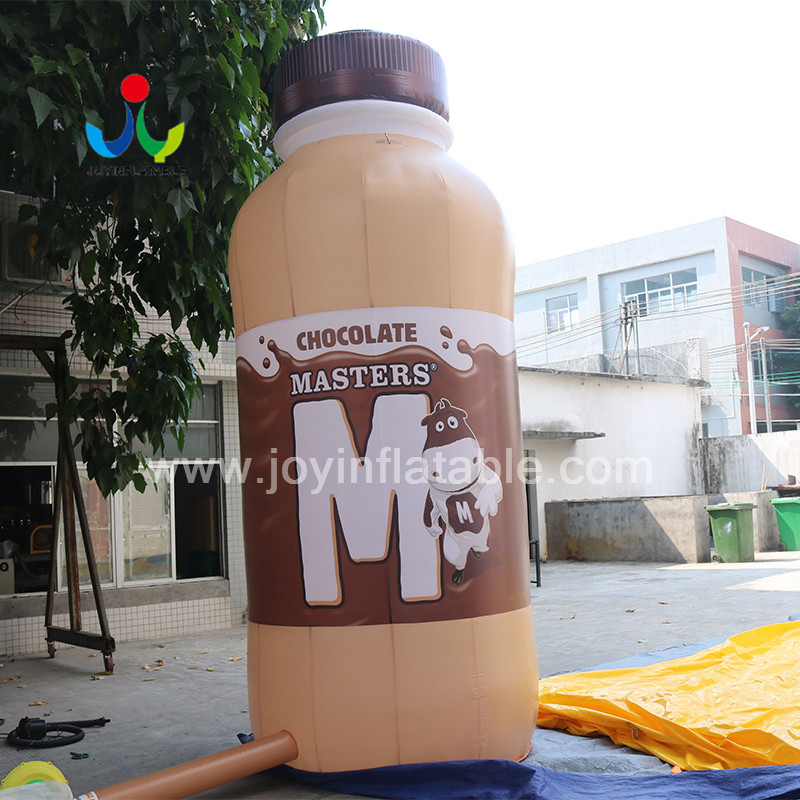 Grande bouteille de lait gonflable géante pour la publicité du café blanc