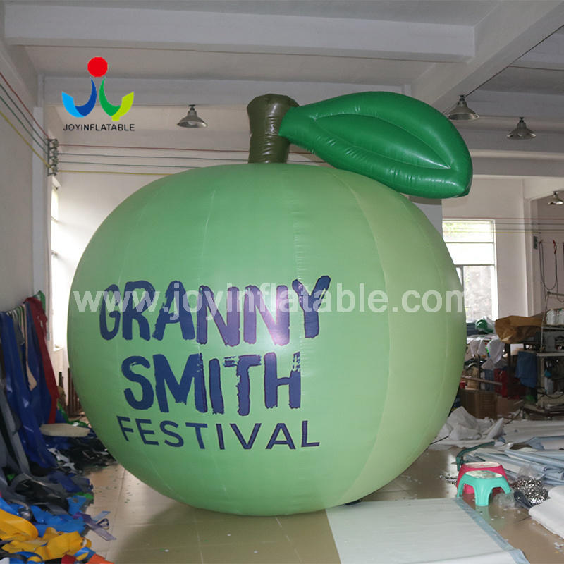 Customized Giant Inflatable Apple Fruit Balloon Model For Advertising