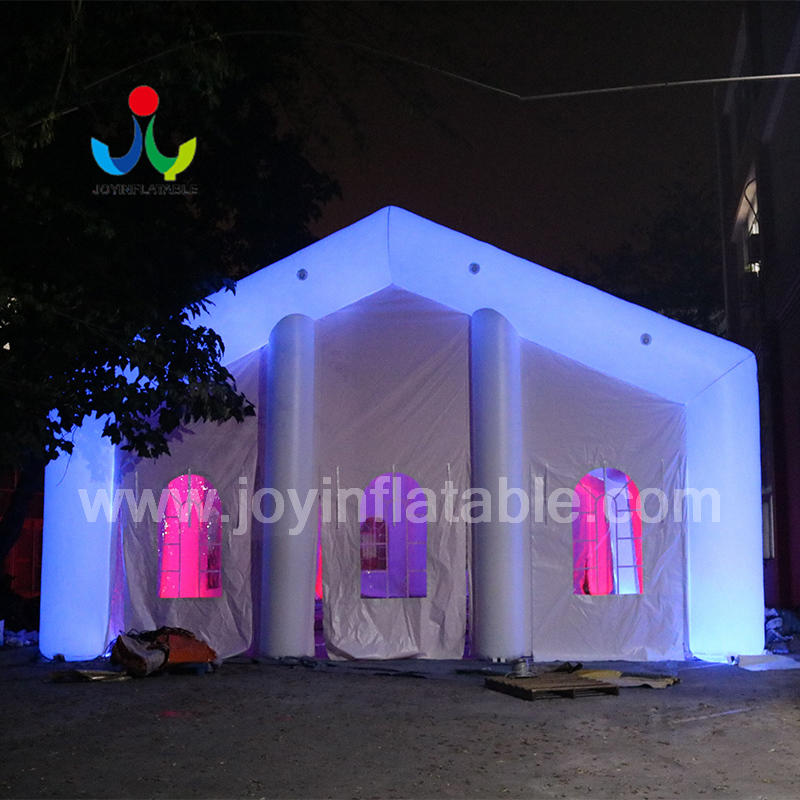 Custom Fireproof Strong Inflatable Wedding Party Lighting Cube Tent with LED