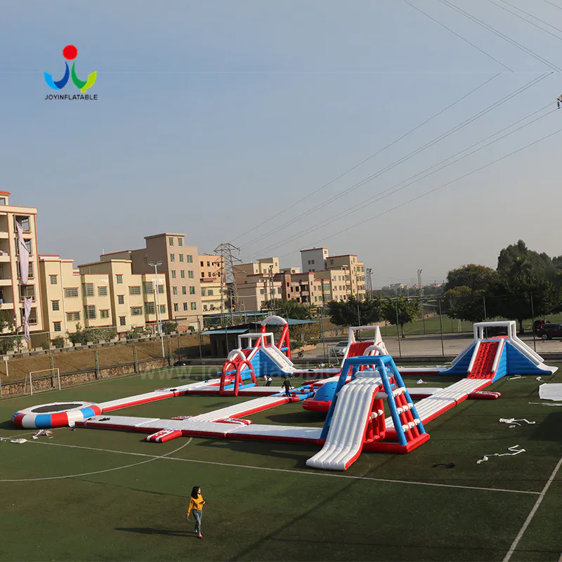 island inflatable lake trampoline with good price for kids
