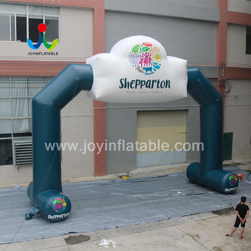 Freestanding Inflatable Racing Run Arch for Event With Customizd logo Print