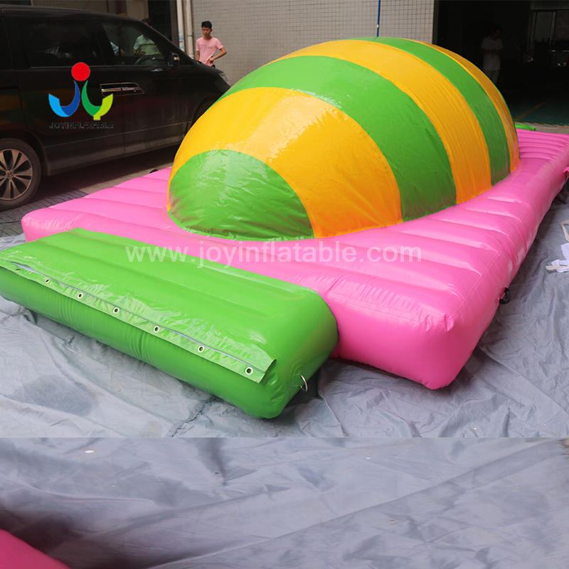 Inflatable Floating Water Park With Water jumping Air Bag Hill