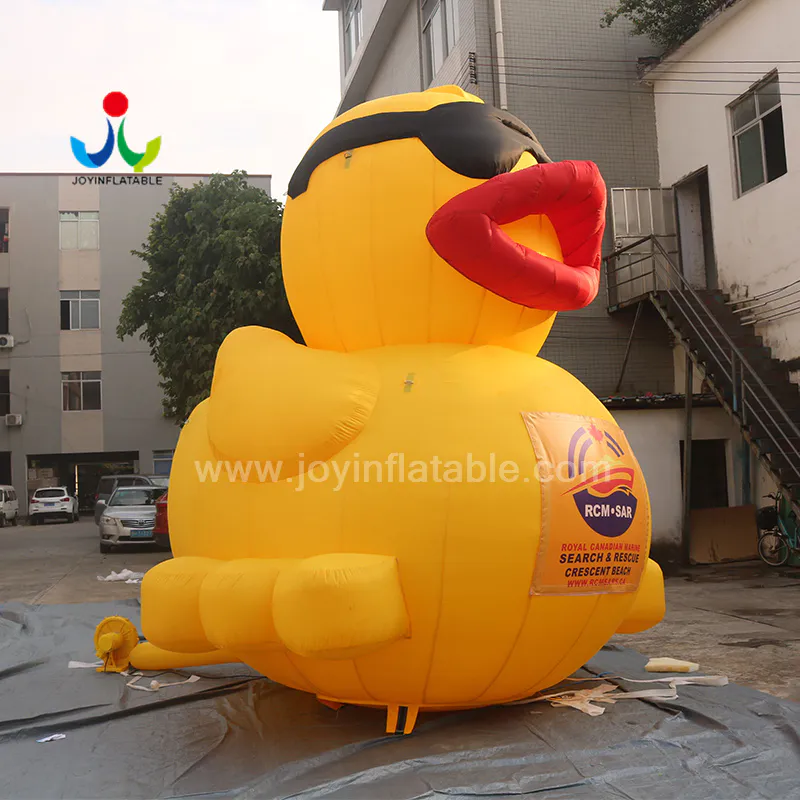 Giant Inflatable Promotion Duck With Glasses For Outdoor Event
