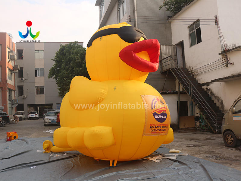 Giant Inflatable Promotion Duck With Glasses For Outdoor Event  Video