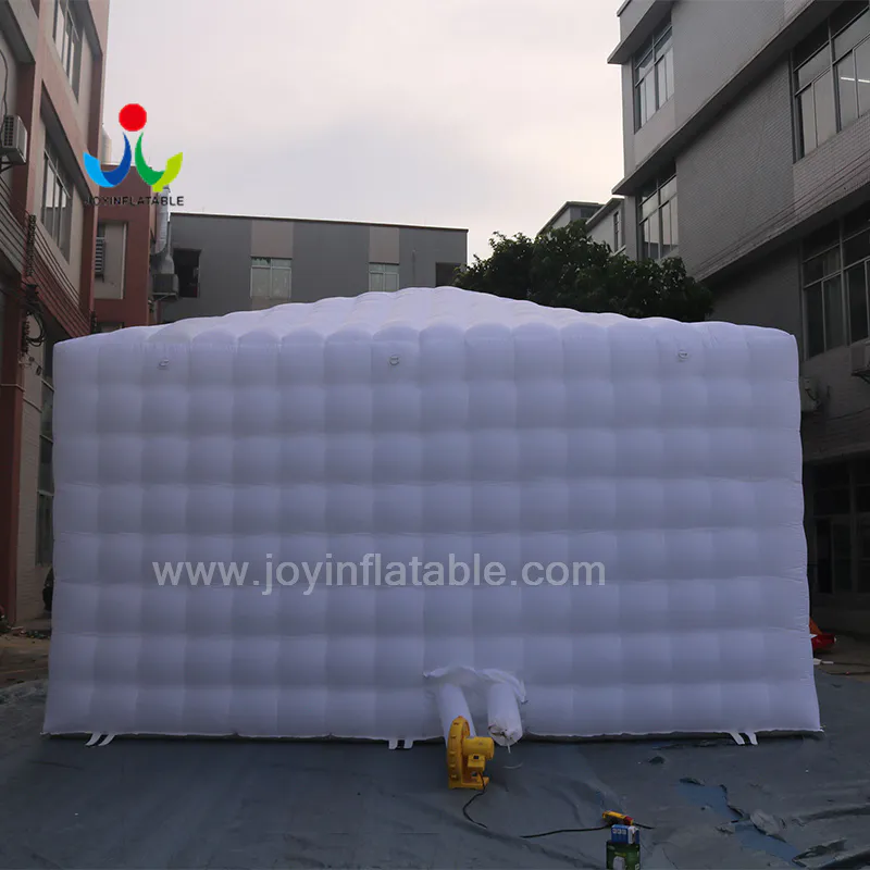 Outdoor White LED Lighting Inflatable Sewing Cube Marquee StructureTent