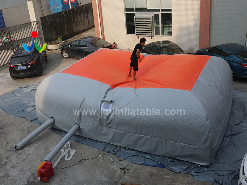 Inflatable Bike Stunt Bungee Air Bag For Jumping Video