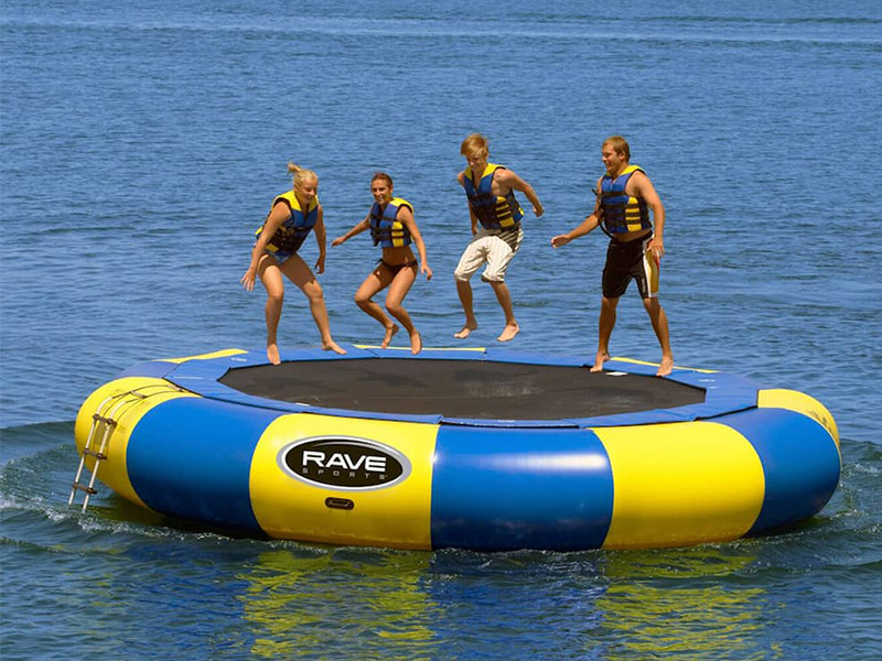 JOY inflatable game inflatable lake trampoline for sale for outdoor-2