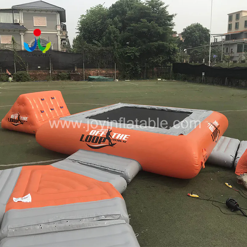 JOY inflatable game inflatable lake trampoline for sale for outdoor
