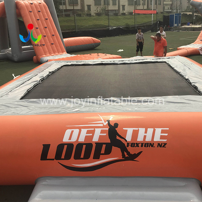 swing inflatable lake trampoline supplier for children-8