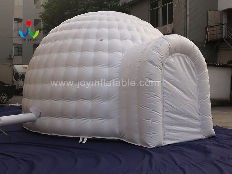 White Inflatable Igloo Dome Tent With 2 Tunnel Entrance From Inflatable Igloo Factory Video