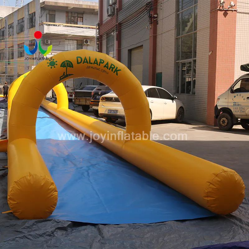 Commercial Outdoor 40m long lane Inflatable water Slip N Slide with pool