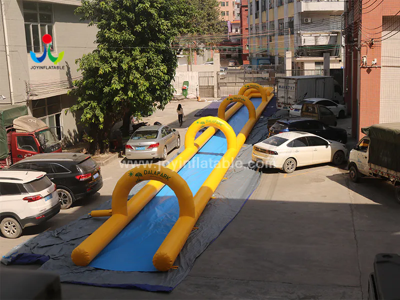 Commercial Outdoor 40m long lane Inflatable water Slip N Slide with pool Video