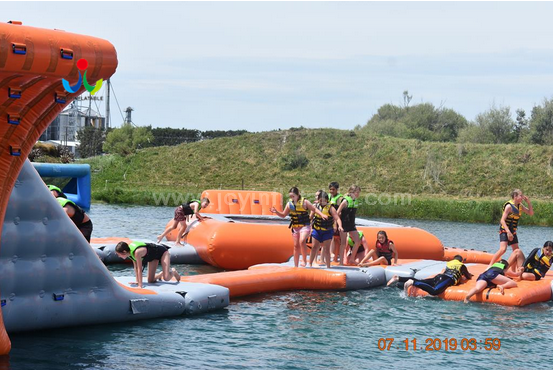 JOY inflatable inflatable lake trampoline for sale for kids-5