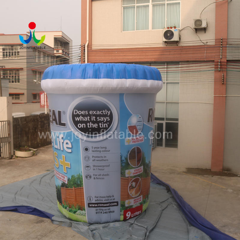 Customs Outdoor Decoration Inflatable Paint Bucket Model For Advertising