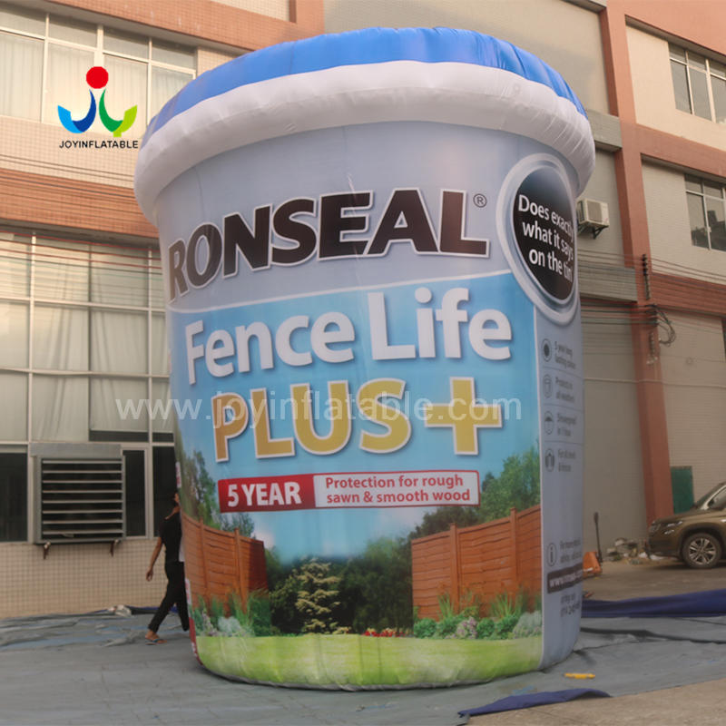 Customs Outdoor Decoration Inflatable Paint Bucket Model For Advertising