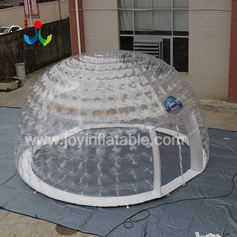 Customized logo Inflatable Clear Igloo House With Two Entrance
