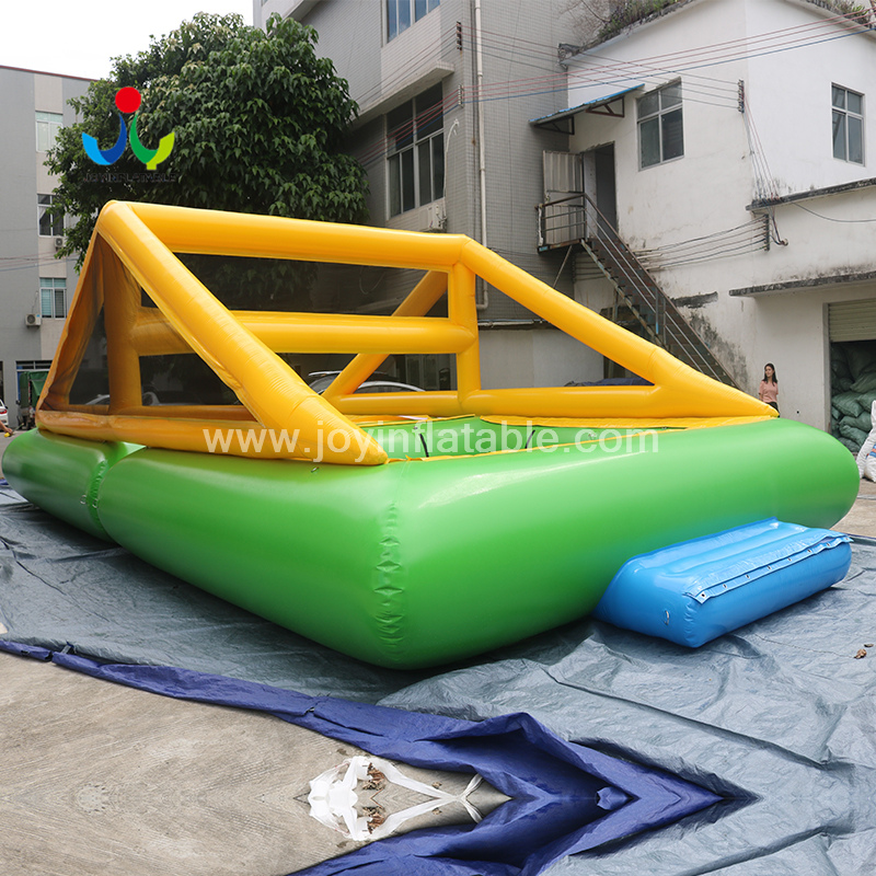 Trampoline de volley-ball de parc aquatique flottant gonflable de rivière adultes et enfants