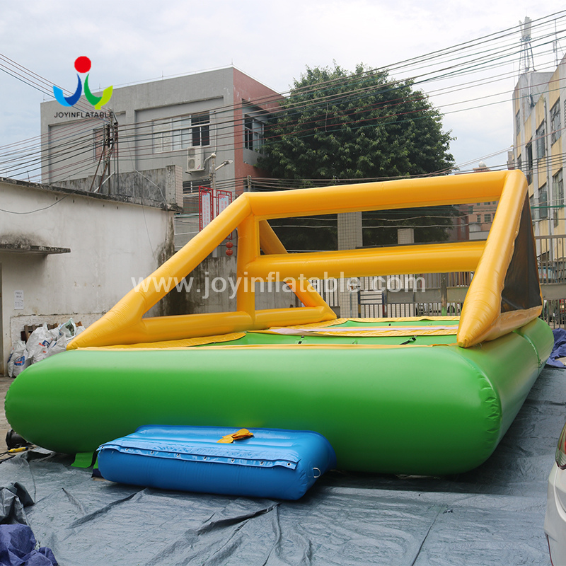 Trampoline de volley-ball de parc aquatique flottant gonflable de rivière adultes et enfants