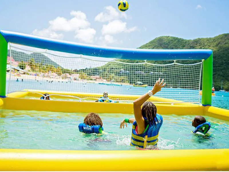 JOY Inflatable Customized blow up volleyball court supply for pool