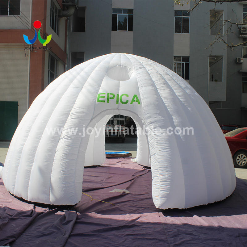 Inflatable Igloo Shape White Dome Tent For Exhibition