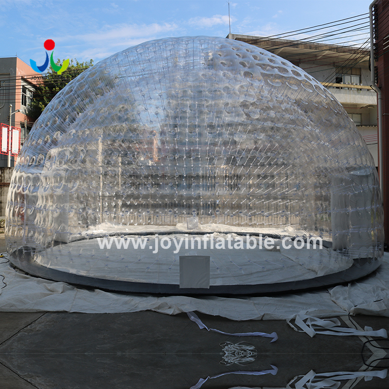 Надувная купольная палатка диаметром 10 метров без наземного листа