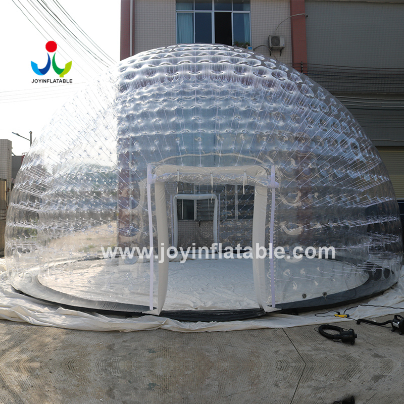 Надувная купольная палатка диаметром 10 метров без наземного листа