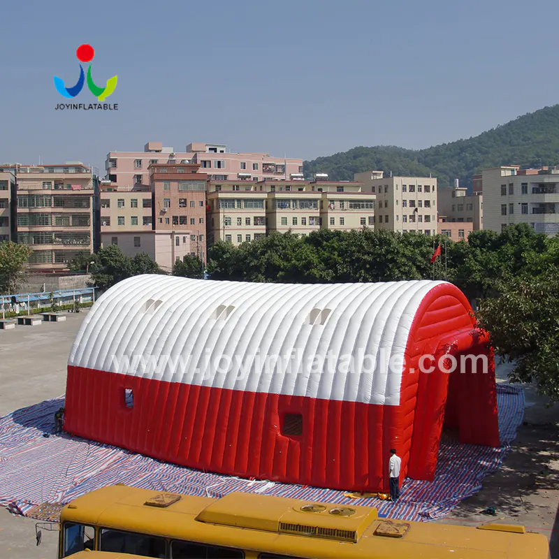 Red And White Airtight Inflatable Marquee Tunnel Tent For Party