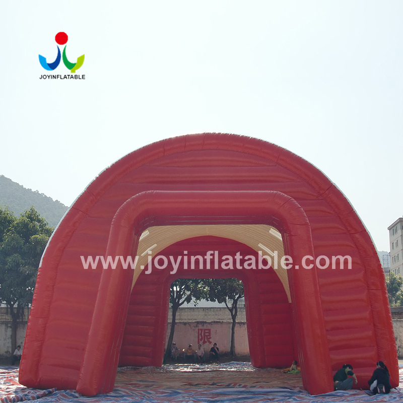 Tente gonflable hermétique rouge et blanche de tunnel de chapiteau pour la partie